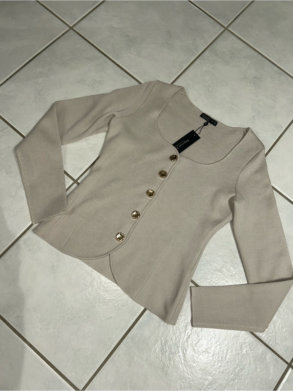Emerson Lang Cream Knit Sweater